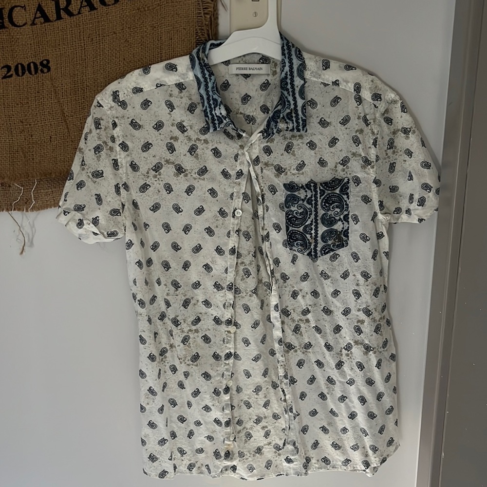 Pierre Balmain button down mens small